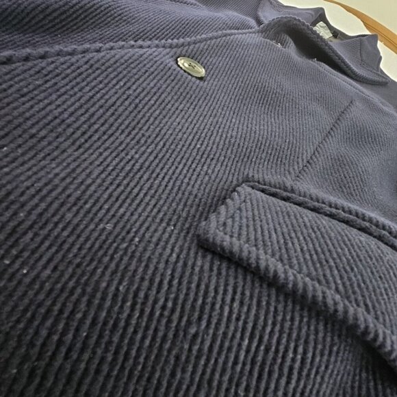 NEW J.Crew Men's $598 Ludlow Topcoat Heavyweight Wool Navy Size 40L NWT BS472 - Picture 5 of 16